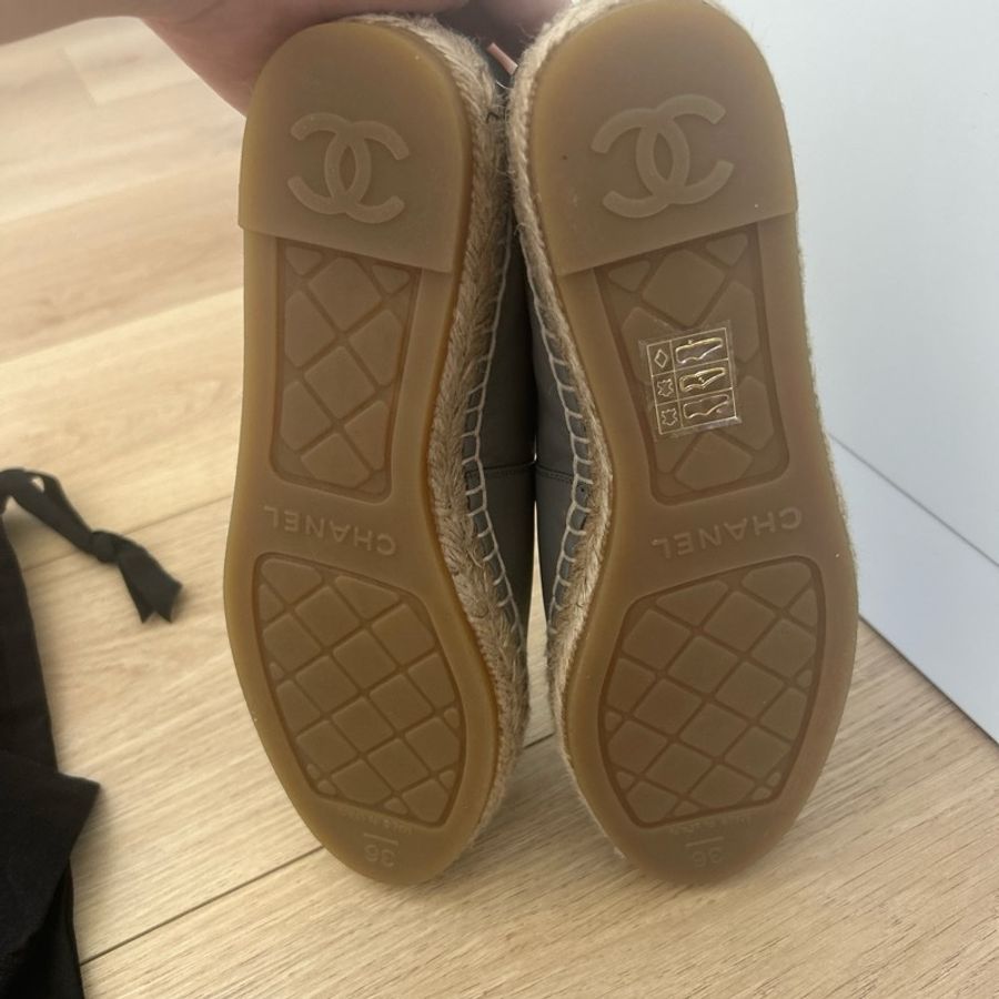 chanel22漁夫鞋 灰-8