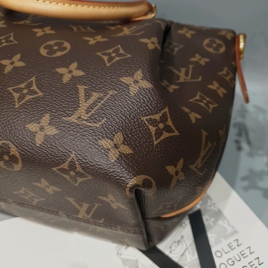 Louis Vuitton LV 老花字紋 TURENNE 抓皺 二用包/斜背包/肩背包M48814-2