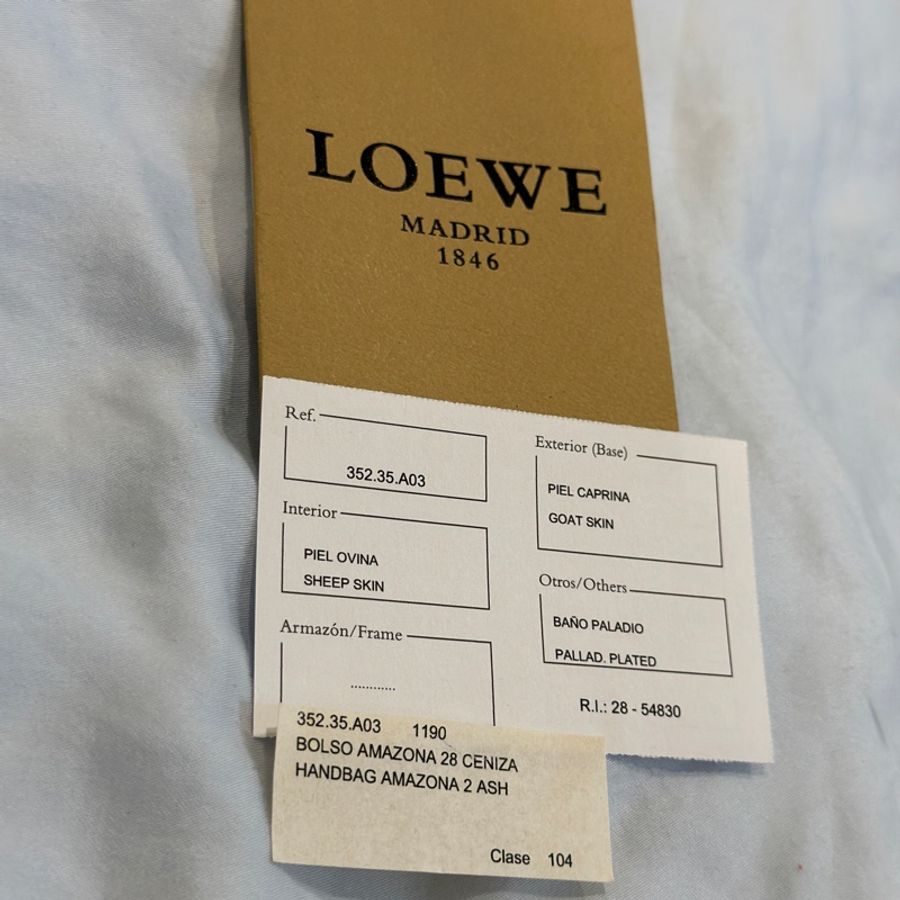 Loewe Amazona 28 山羊皮 Ceniza 灰-11