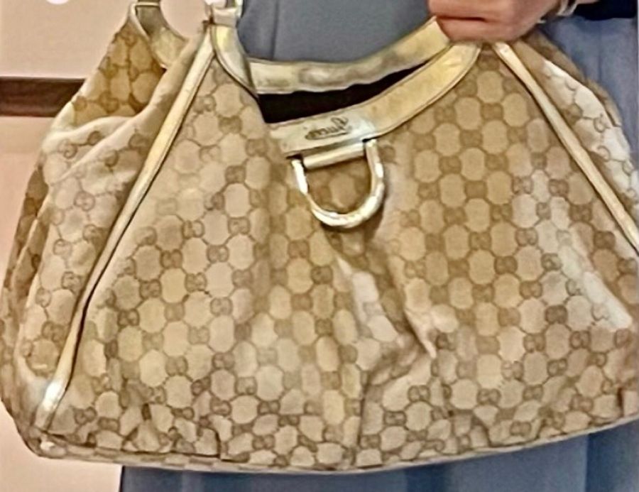 Gucci 古馳 托特包 手提包 肩背包 時尚奢華金-1