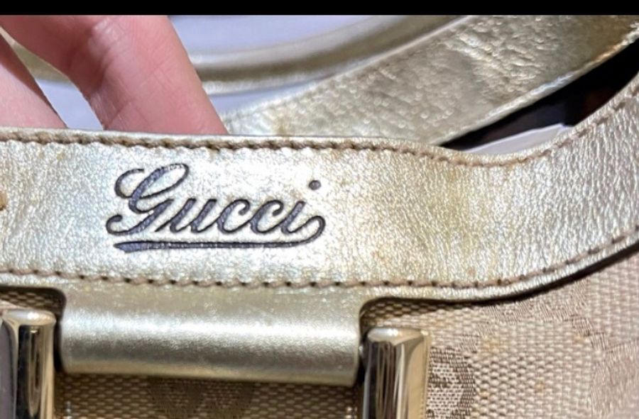 Gucci 古馳 托特包 手提包 肩背包 時尚奢華金-4