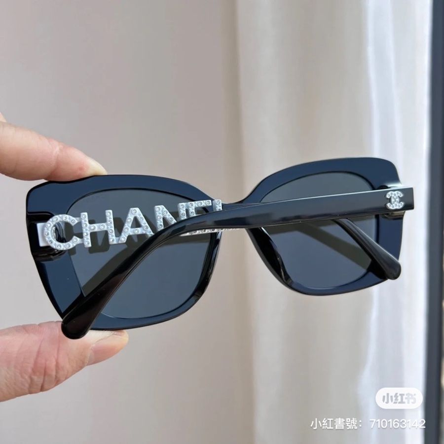 Chanel 香奈兒 太陽眼鏡 墨鏡 CH5422 字母 白色 修臉神器-1