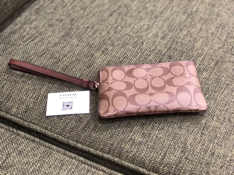 「豐饒時尚-美拉德風格Coach L型拉鍊皮夾」-3