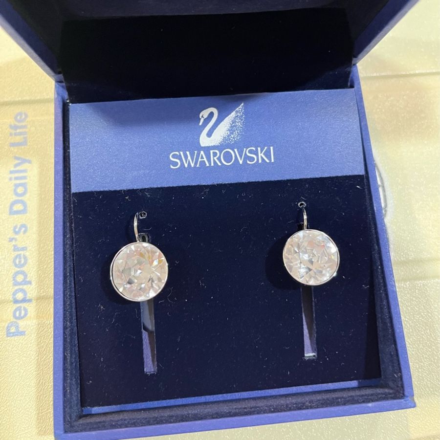 《送禮首選》全新SWAROVSKI水滴形耳環-8