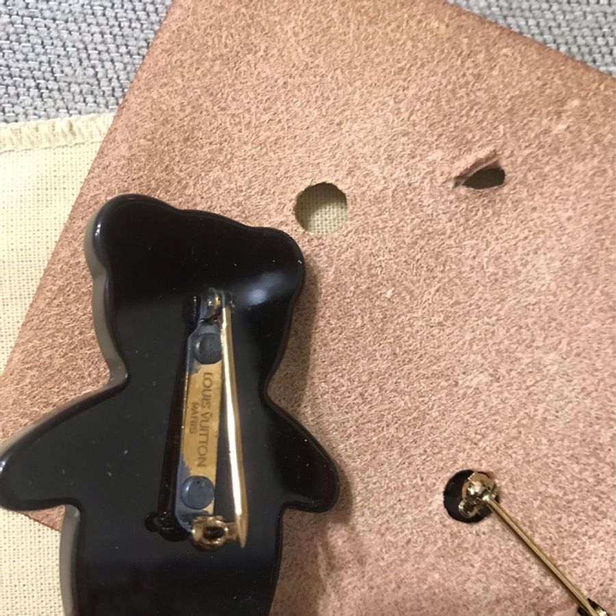 LV 小熊別針 泰迪熊 2005限量珍藏 一組2個-6
