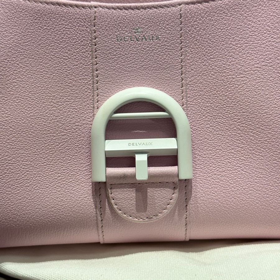 Delvaux Brillant Mini 櫻花粉白扣包包（限定下單）-34