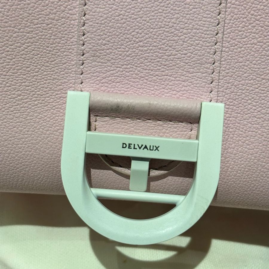 Delvaux Brillant Mini 櫻花粉白扣包包（限定下單）-11