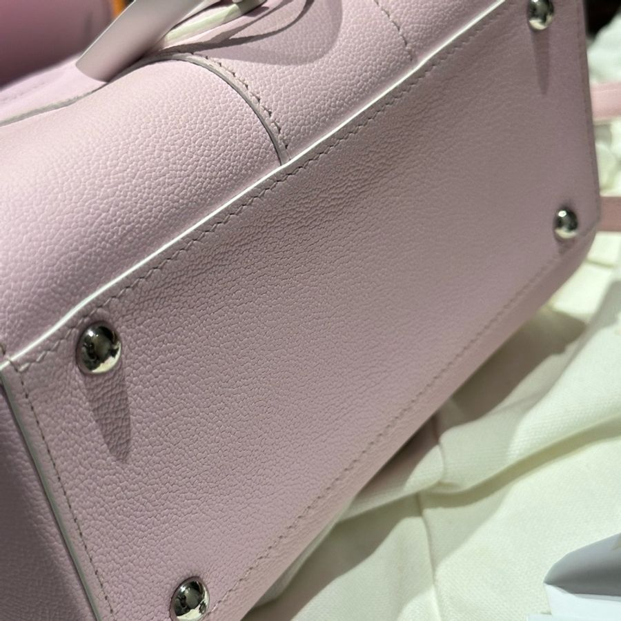 Delvaux Brillant Mini 櫻花粉白扣包包（限定下單）-14
