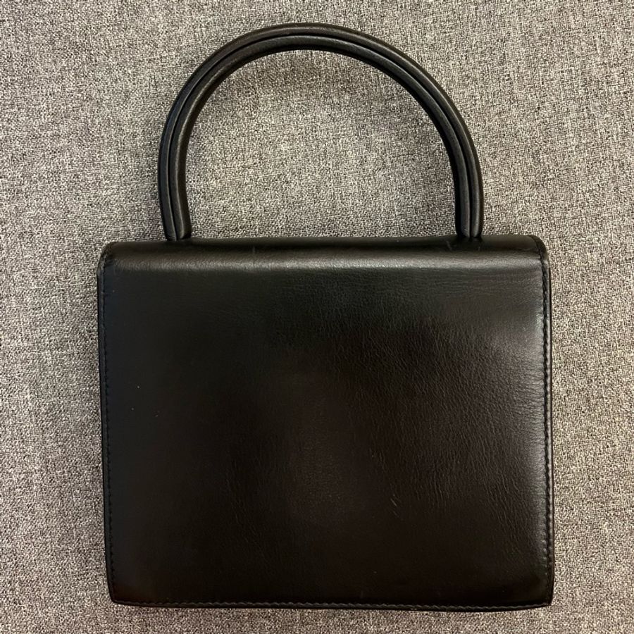Celine 黑色 磁扣式 小號手提包-1