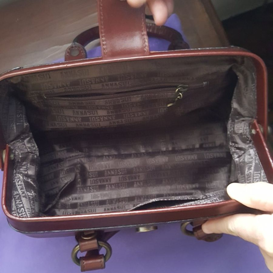 anna sui 牛皮 醫生包-3