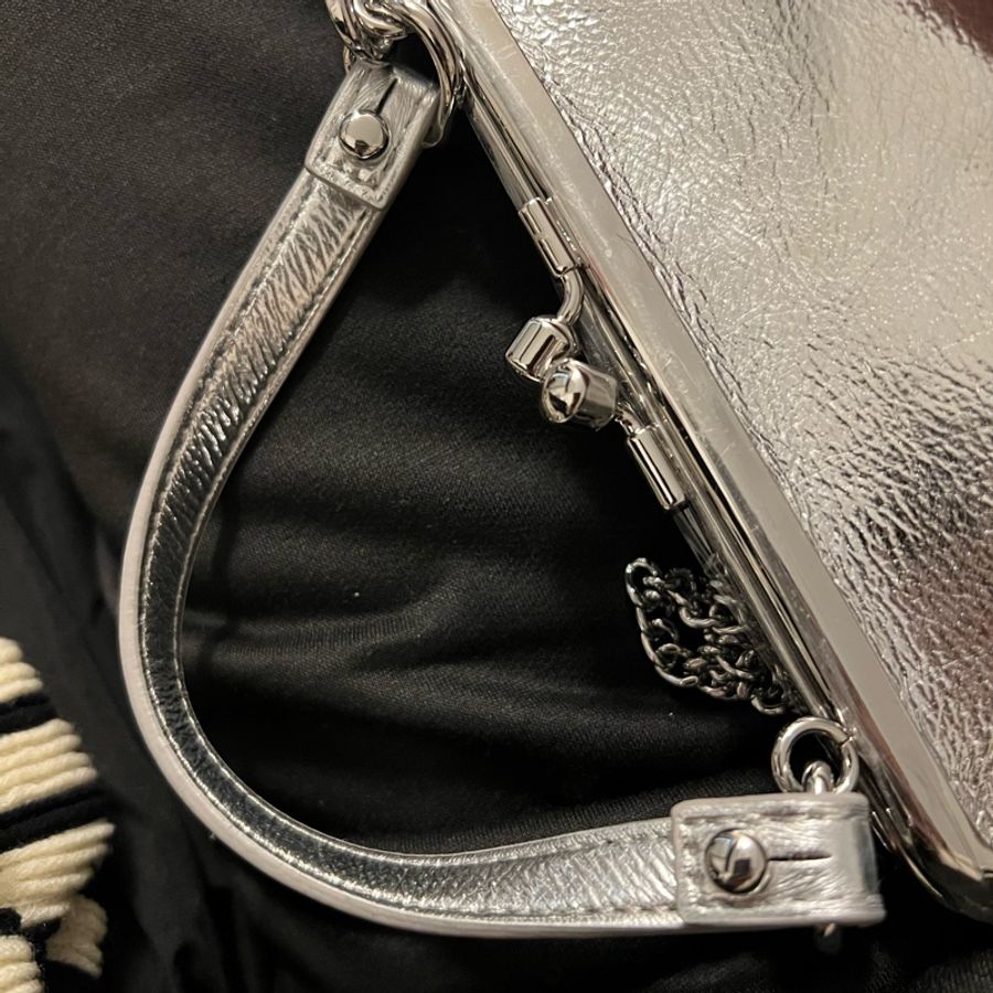 vivienne Westwood 口金包銀色-4