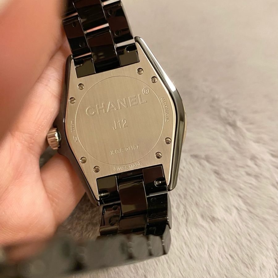 保證專櫃真品 新款錶扣❤️配件齊全、附保固 98成新 12鑽 38mm Chanel 香奈兒 J12 機械錶-17