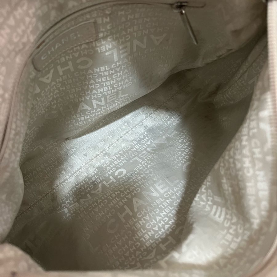 Chanel Hobo 米膚色雙鏈肩包-16