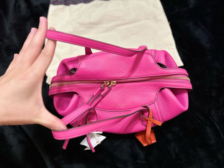 Tory Burch 桃紅 水餃 手提/側背包-6
