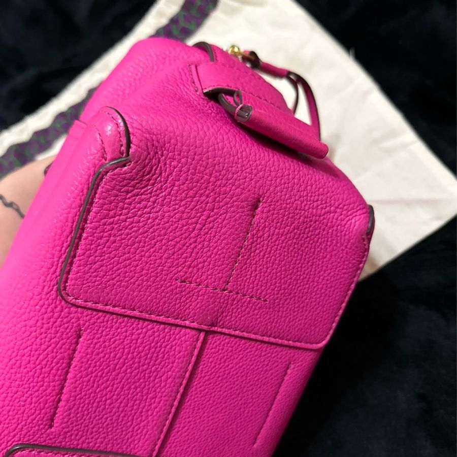 Tory Burch 桃紅 水餃 手提/側背包-10