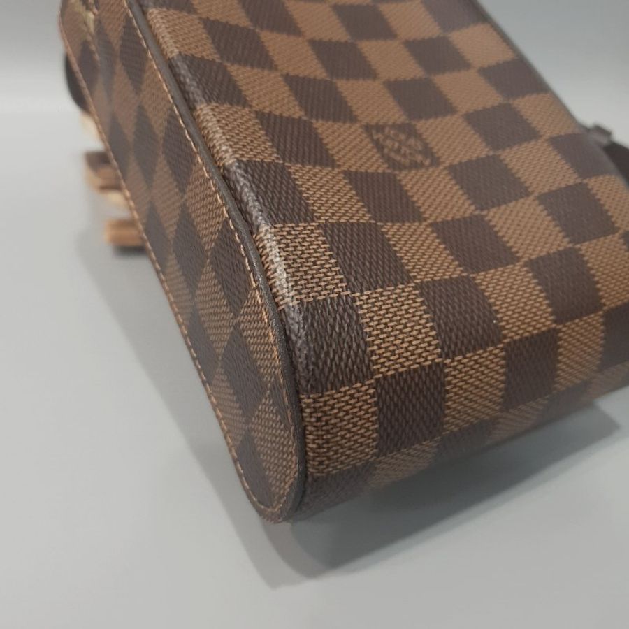 Louis Vuitton LV 咖色棋盤格 蛋蛋胸口包/腰包/斜背包-3