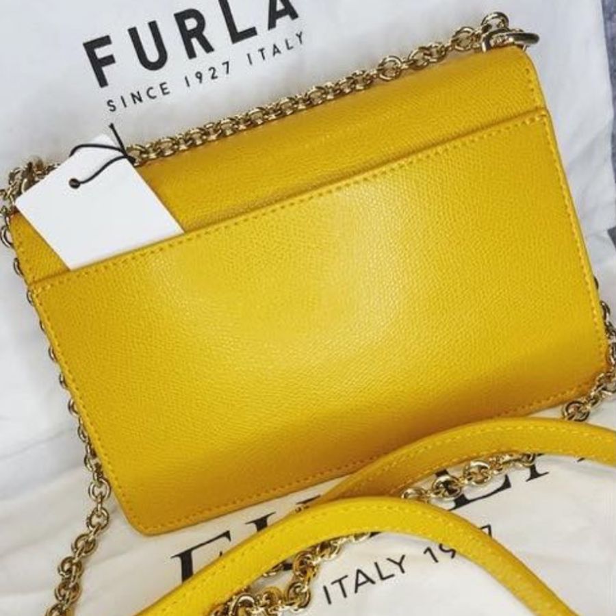 FURLA 肩斜背包款 🛍（黃色）-6