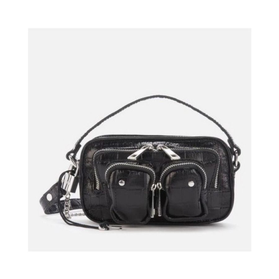 Núnoo#HELENA CROCO - Handbag#鱷魚壓紋#牛皮-0