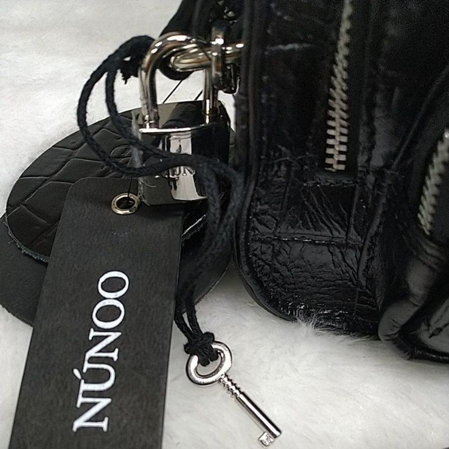 Núnoo#HELENA CROCO - Handbag#鱷魚壓紋#牛皮-1