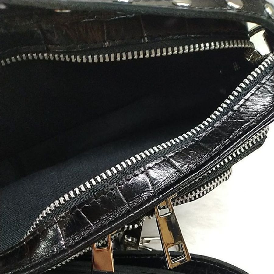 Núnoo#HELENA CROCO - Handbag#鱷魚壓紋#牛皮-8