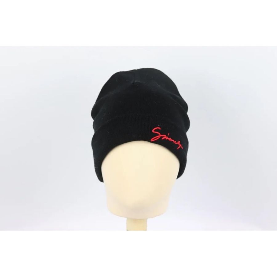 givenchy logo 羊毛帽Ribbed Logo Wool Beanie-2