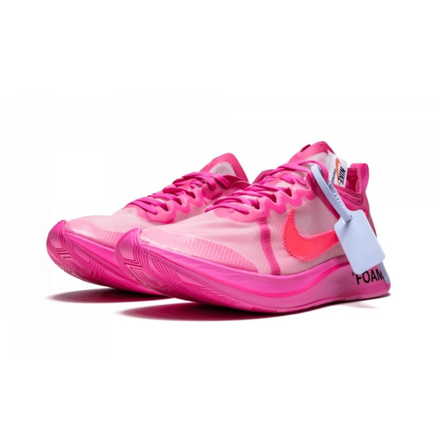 OFF WHITE x NIKE Zoom Fly 聯名 休閒鞋 粉色 AJ4588-600 US8.5-0