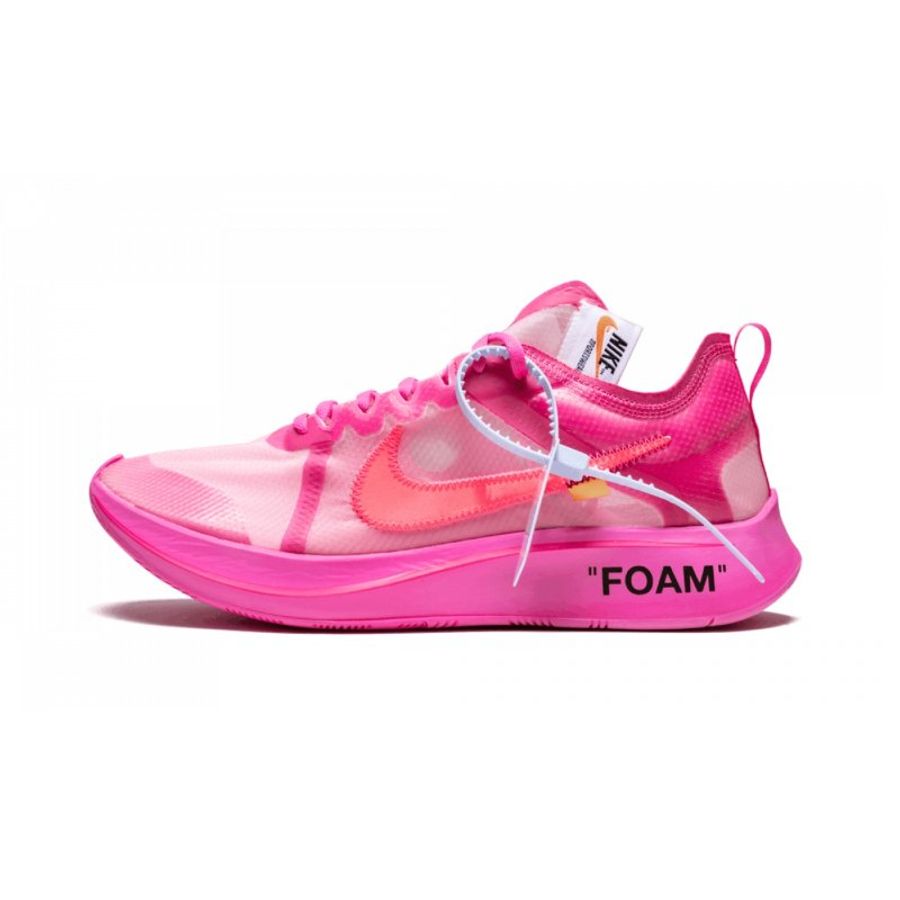 OFF WHITE x NIKE Zoom Fly 聯名 休閒鞋 粉色 AJ4588-600 US8.5-1
