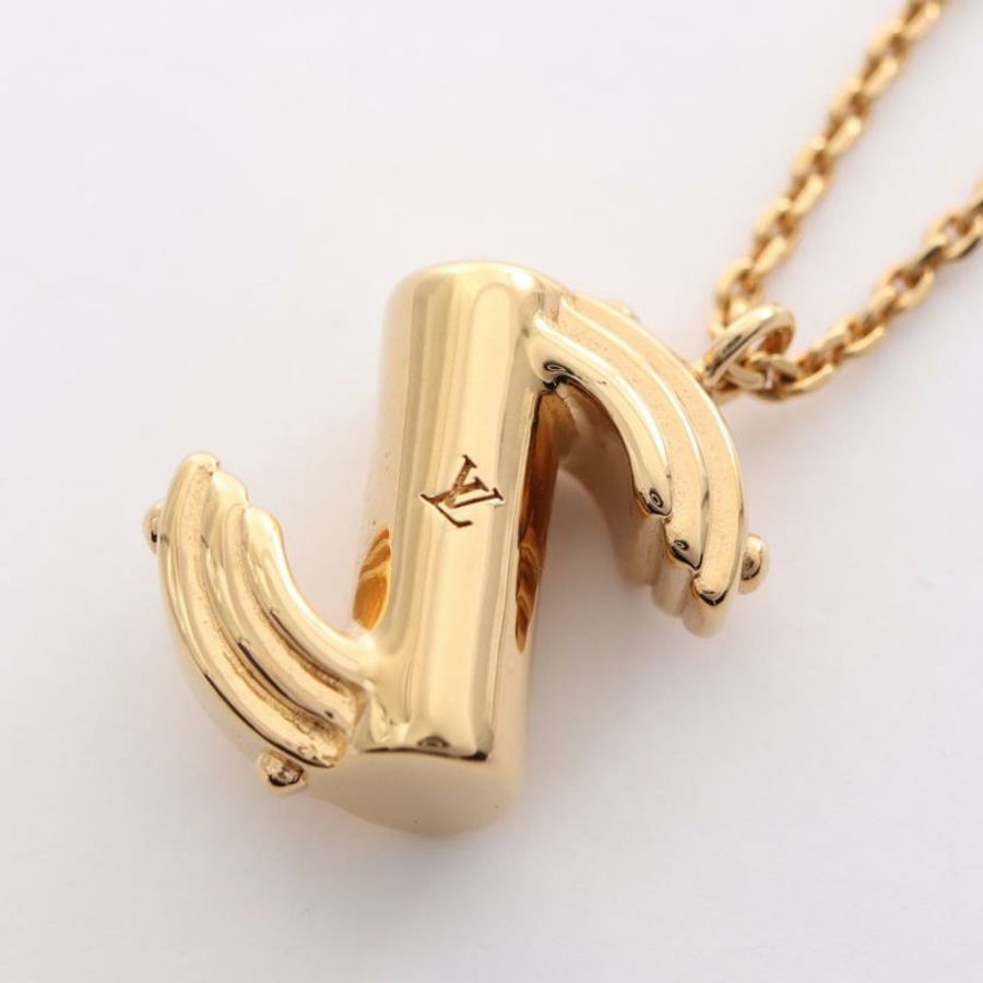 中古LOUIS VUITTON[AB]LV＆ME S 最初的 项链 GP 金色-0