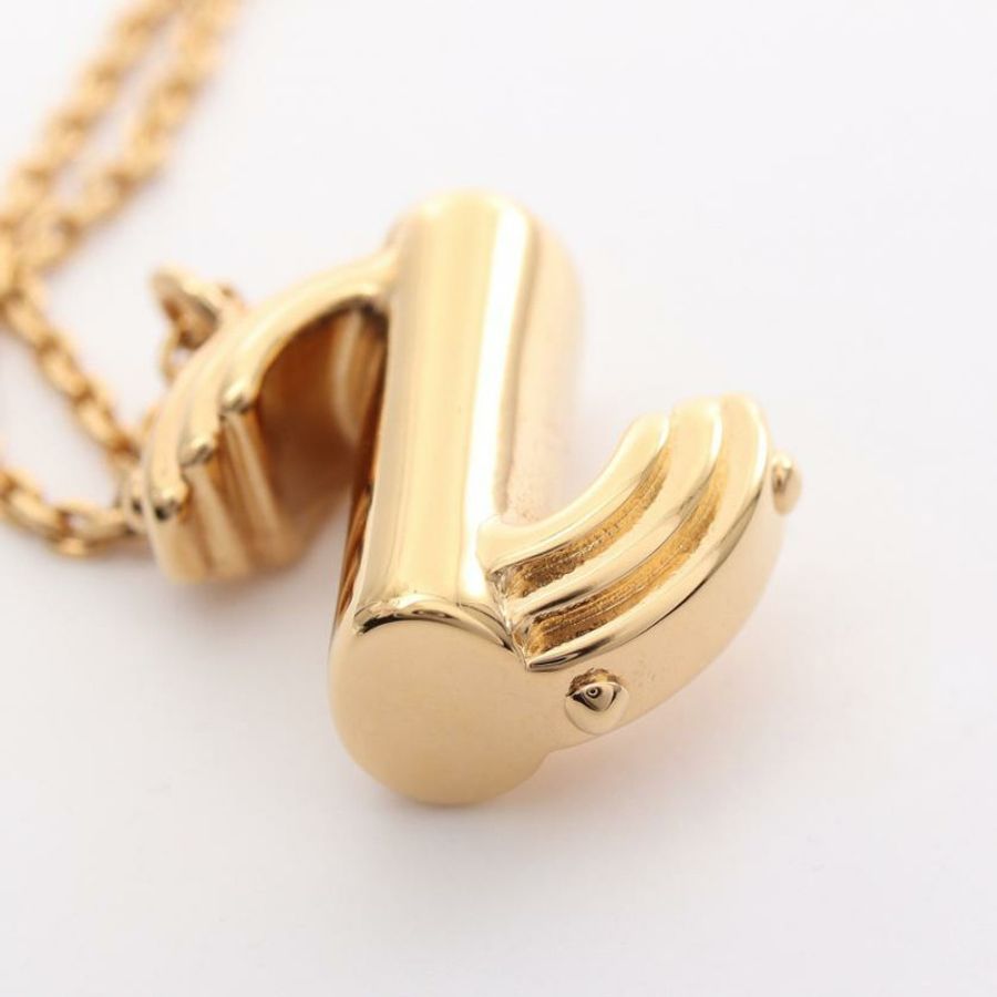 中古LOUIS VUITTON[AB]LV＆ME S 最初的 项链 GP 金色-4