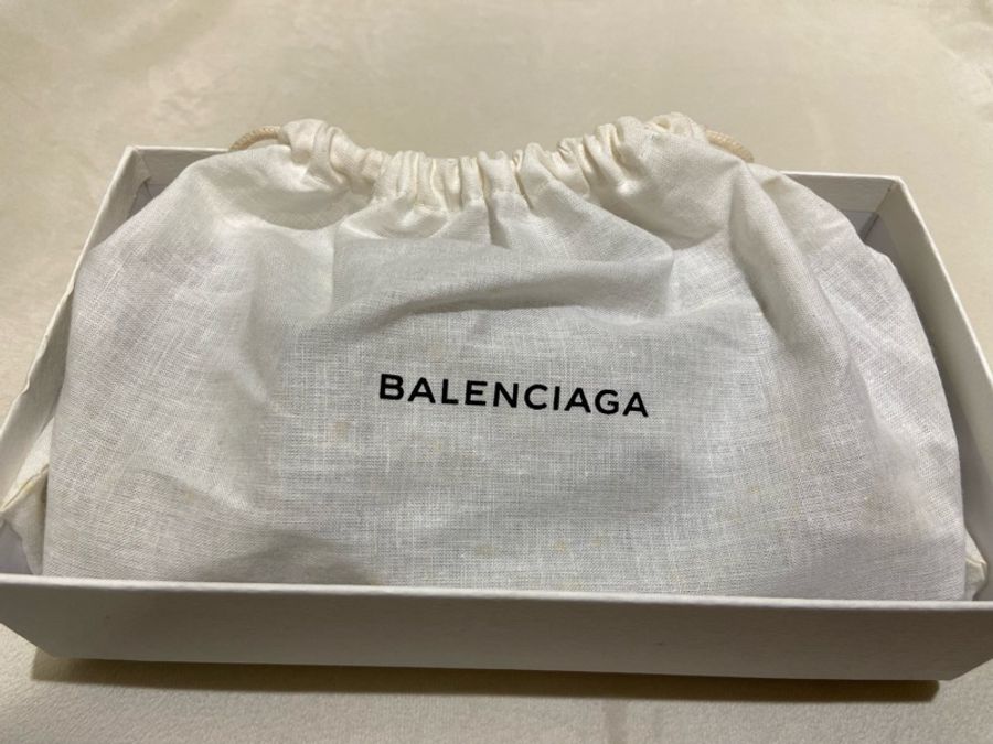 Balenciaga 巴黎世家 CONTINENTAL經典款鐵灰金扣長夾-10