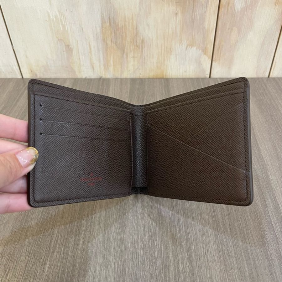 Louis Vuitton N60895棋盤格對開短夾-6