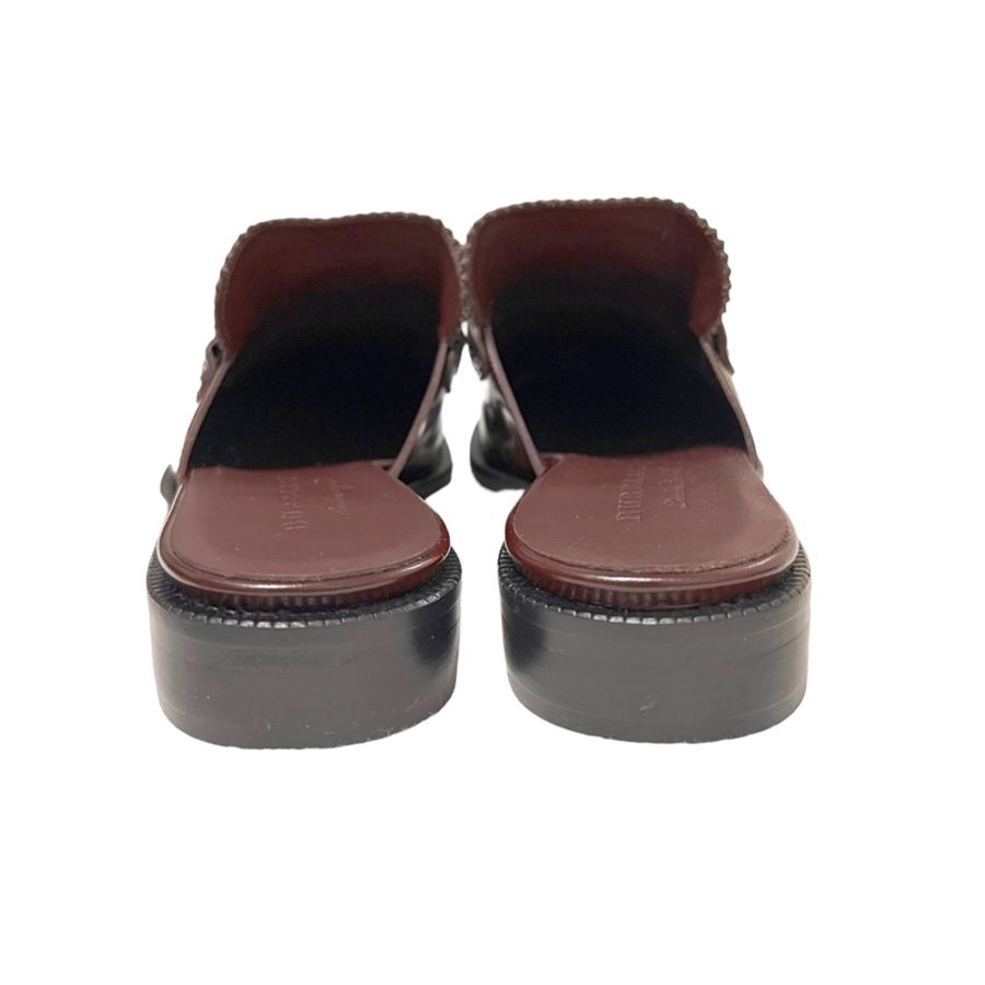🍒BURBERRY全新流蘇皮革kilter穆勒鞋size:39/2F230510-1-4