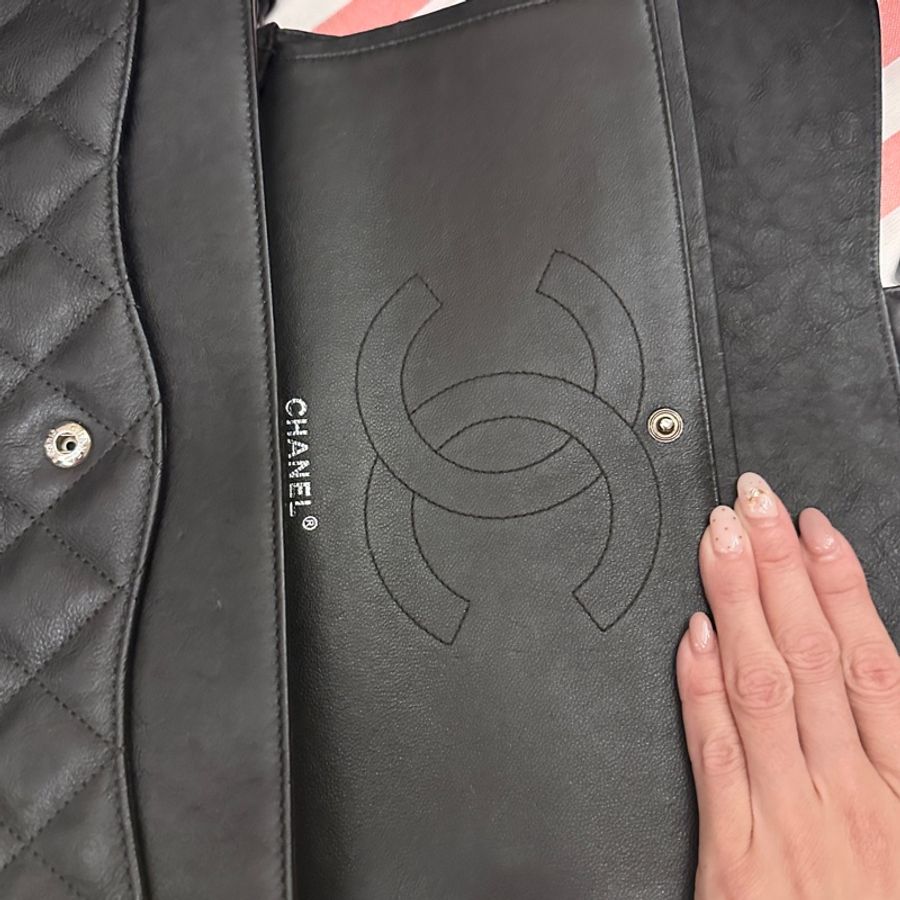 CHANEL CF Jumbo so black 純黑釦24開 香奈兒-11
