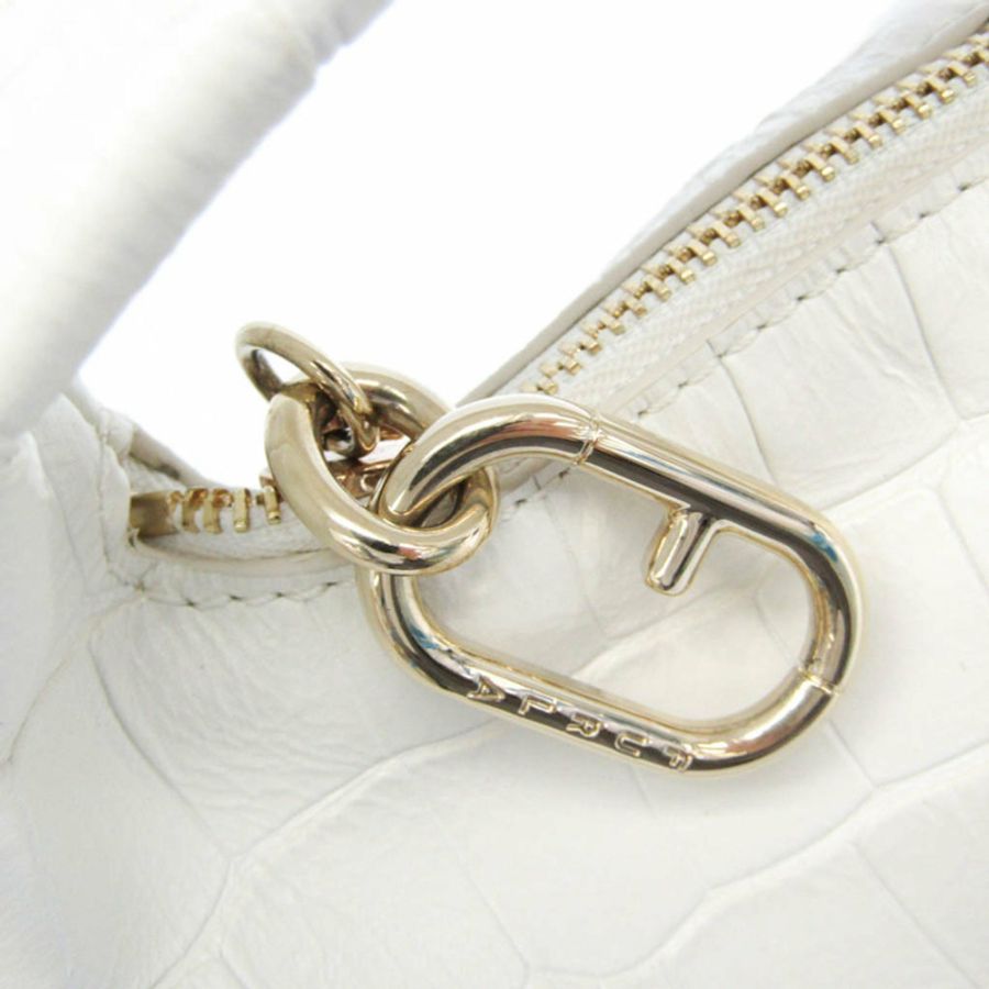 【日本直送】Furla Ginger 迷你包 WE00312 女士皮革手提包,單肩包 白色-4