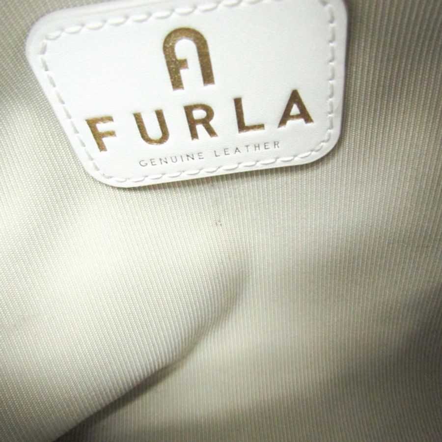 【日本直送】Furla Ginger 迷你包 WE00312 女士皮革手提包,單肩包 白色-6