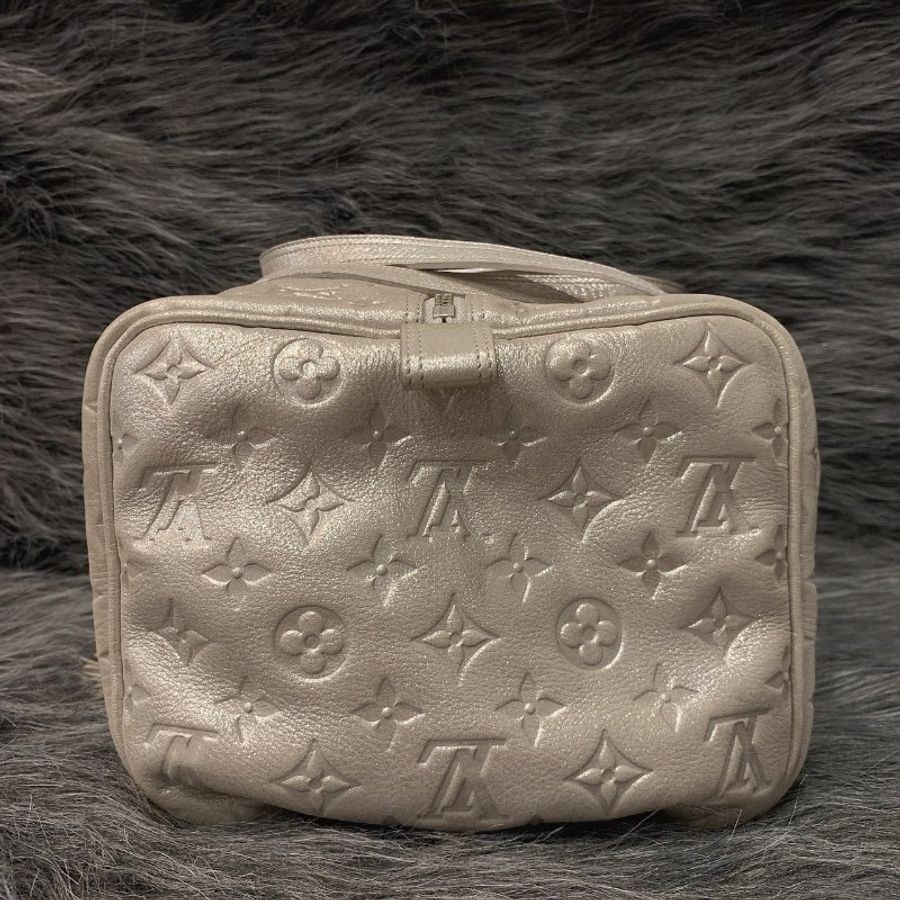 Louis Vuitton LV 限量款 銀色 全皮壓紋 流蘇 波士頓包/手提包-6
