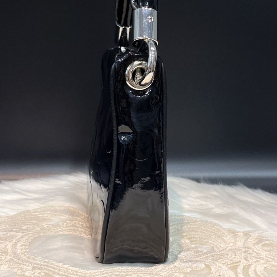 MARC JACOBS MJ 黑色 亮面皮革 手提包/斜背包/肩背包-8