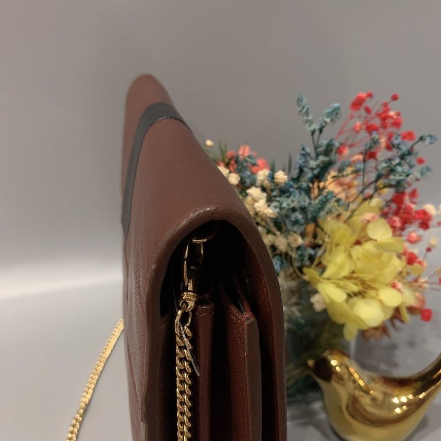 MARC JACOBS MJ 暗紅色全皮WOC斜背包/手拿包-5