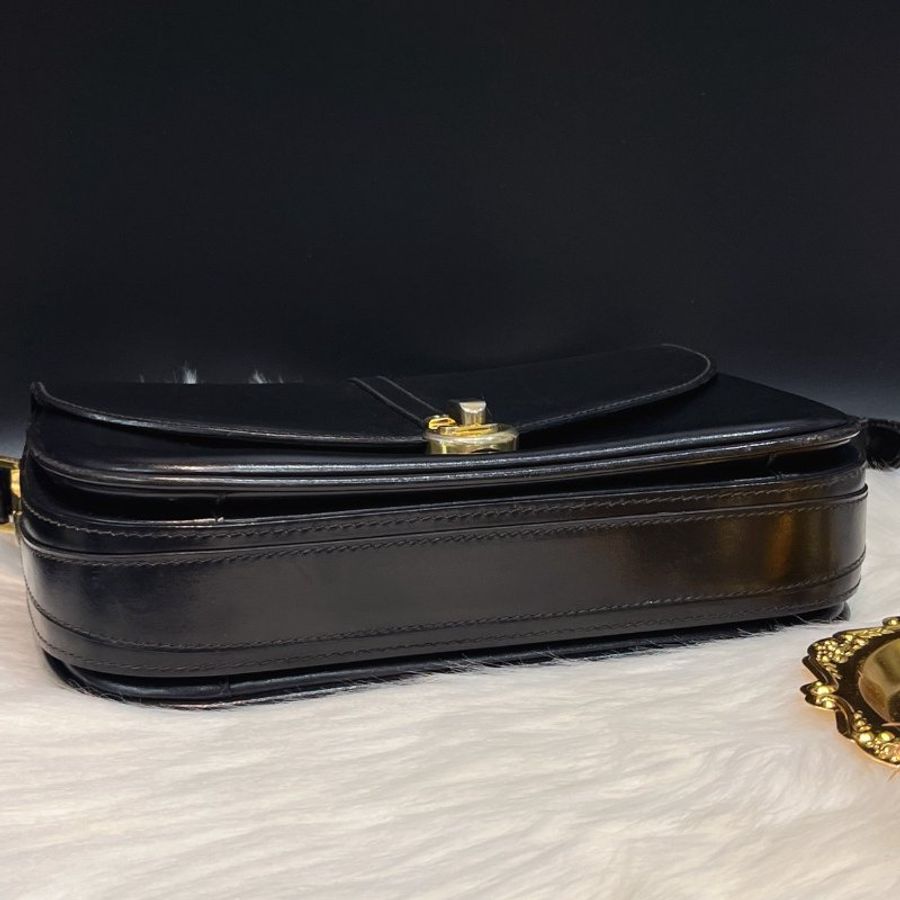 BALLY 黑色全皮手提包/側肩包-6