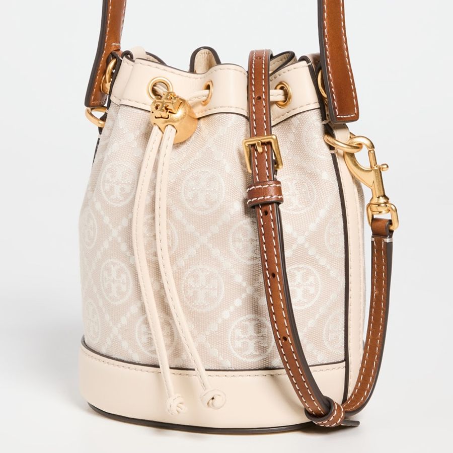 Tory Burch T monogram 米白 水桶包-0