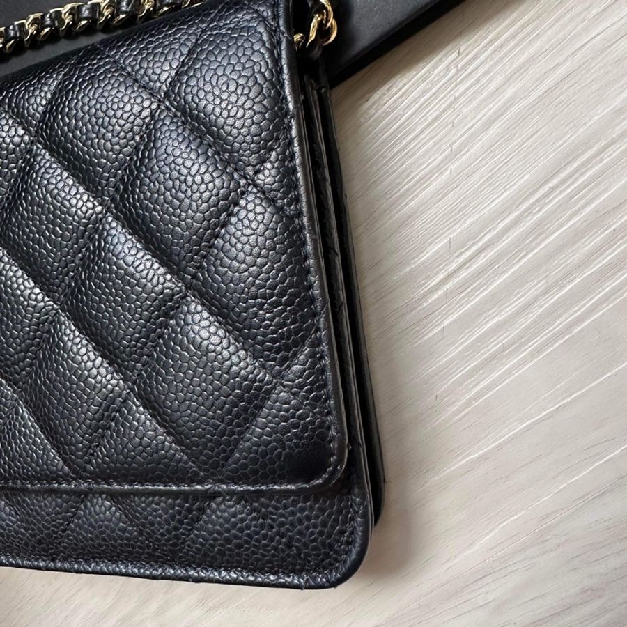 Chanel 荔枝黑金Woc 9成新-2