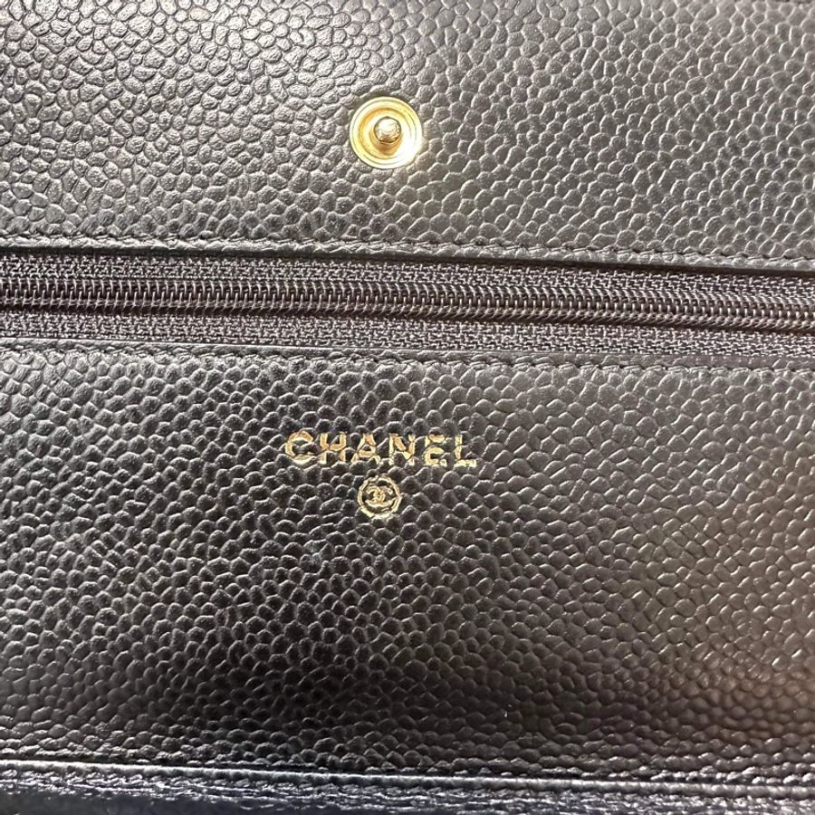 Chanel 荔枝黑金Woc 9成新-17