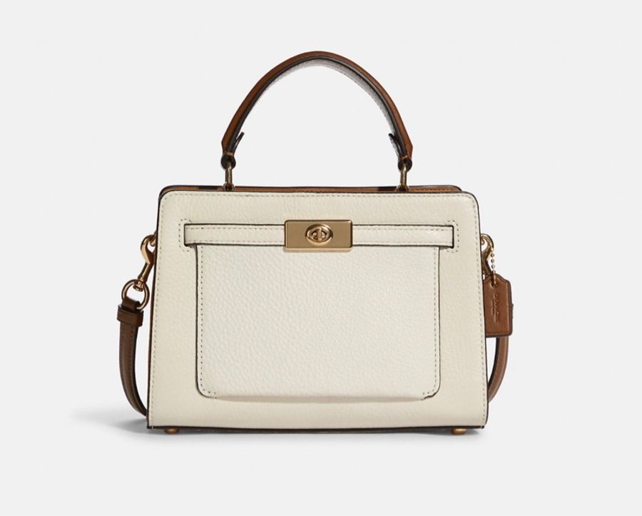[COACH] 🆕 Mini Lane Top Handle 荔枝皮革手提/斜背包 [美國正品 現貨在台]-3
