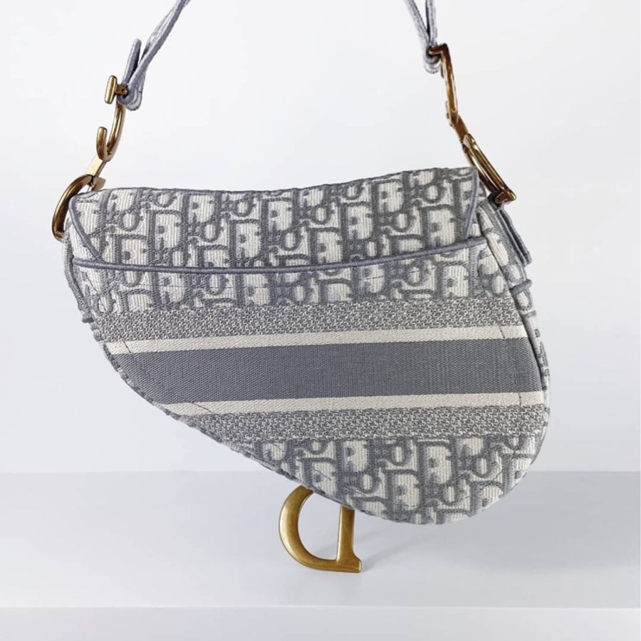 Dior Saddle 馬鞍包 氣質灰-4