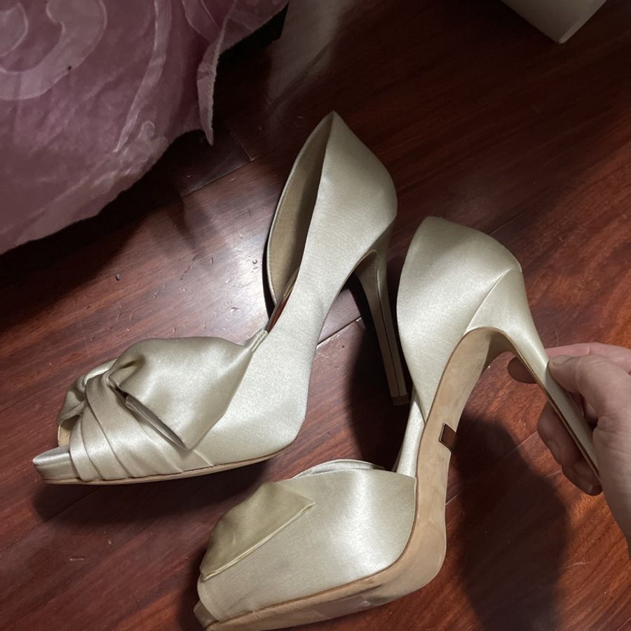 badgley Mischa緞面高跟鞋-2