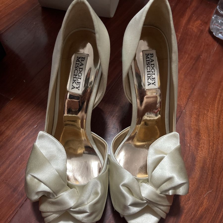 badgley Mischa緞面高跟鞋-4