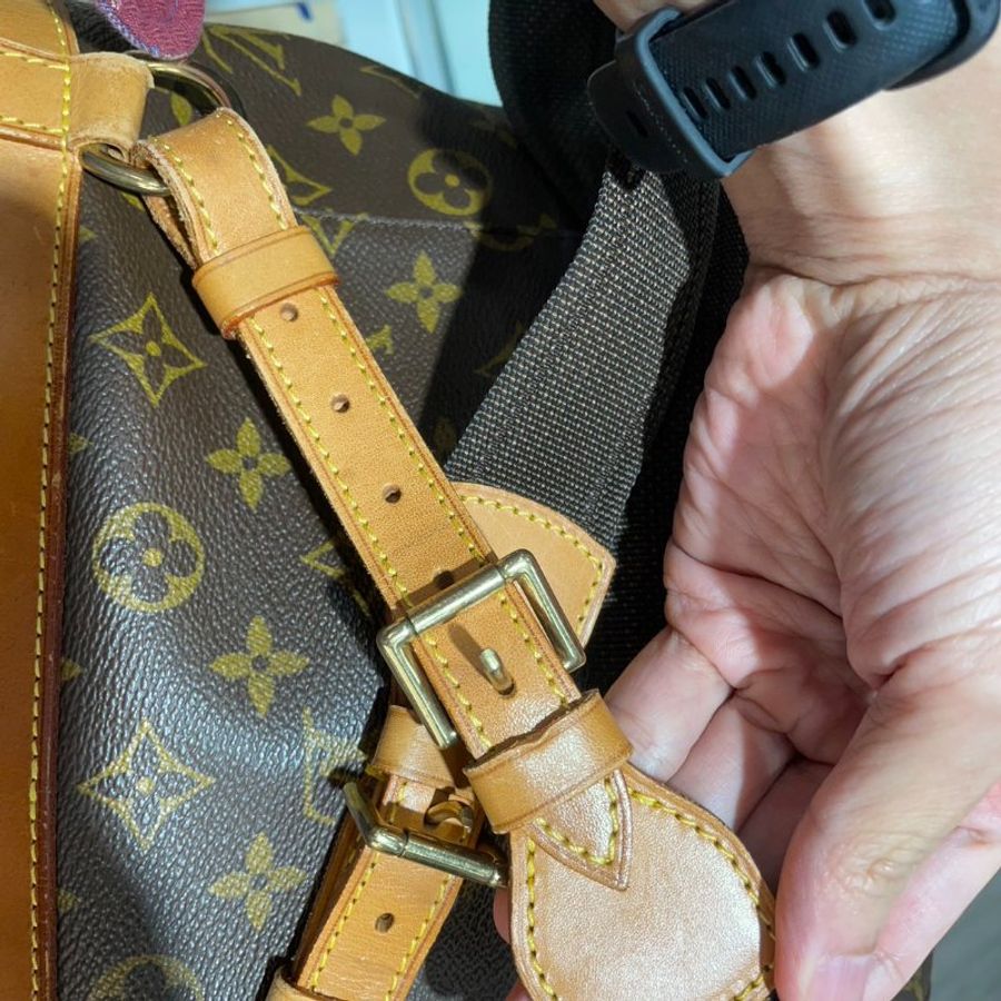 LV 經典老花 大 後背包 / 雙肩包 M51135 vintage 88新-17