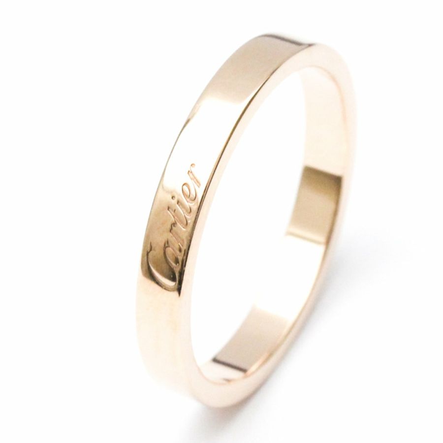 【日本直送】卡地亞 C De Cartier 結婚戒指玫瑰金 (18K) 時尚無寶石戒指玫瑰金-1