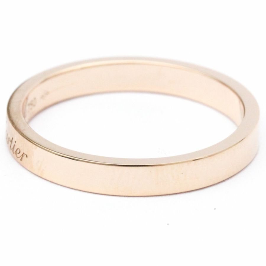 【日本直送】卡地亞 C De Cartier 結婚戒指玫瑰金 (18K) 時尚無寶石戒指玫瑰金-2
