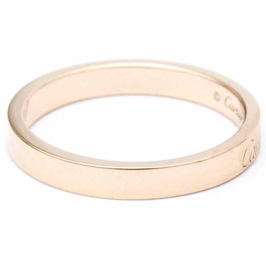 【日本直送】卡地亞 C De Cartier 結婚戒指玫瑰金 (18K) 時尚無寶石戒指玫瑰金-4